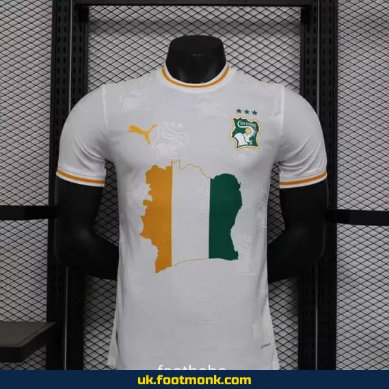 Match Jersey Ivory Coast 2024 2025 White.