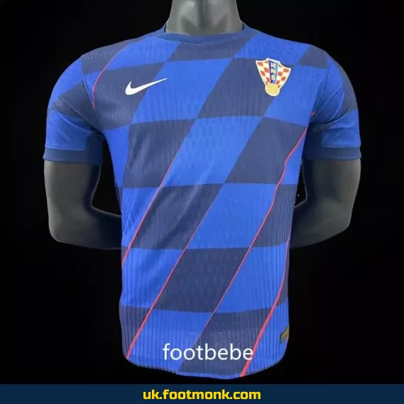 Away blue Croatia 2024 match jersey.
