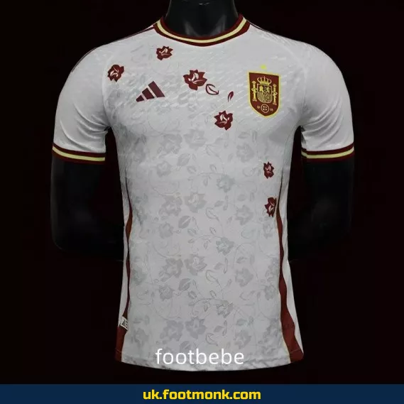 Spain 2024-2025 home special edition white match jersey.