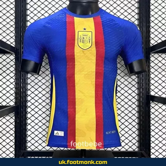Spain 2024 2025 blue training match jersey.