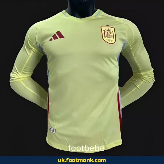 Spain Euro 2024 away long-sleeved match jersey.