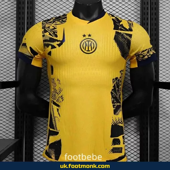 Inter Milan 2024 2025 Third Yellow Match Jersey.
