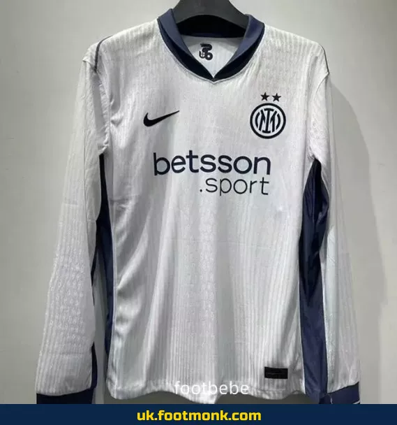 Away long-sleeved Inter Milan match jersey 2024 2025.