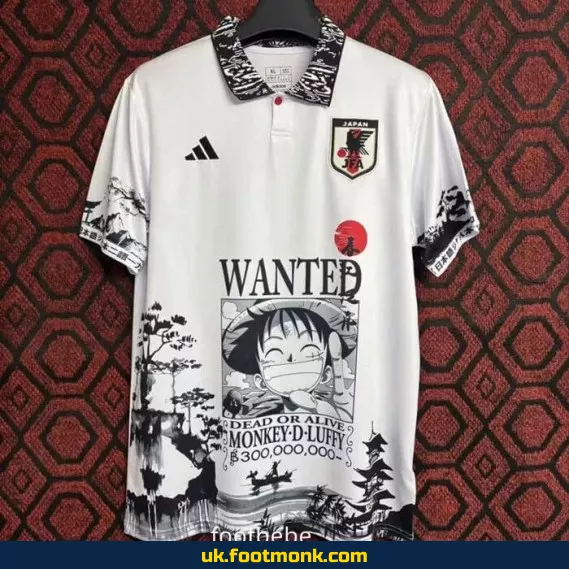 Japan 2024-2025 Match Jersey Monkey D. Luffy White.