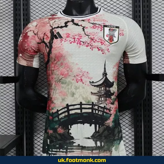 Home Match Japan 2024 2025 White Temple Jersey.