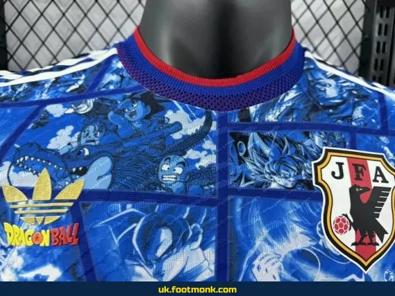 Japan 2024 Match Jersey Dragon Ball Wukong blue.