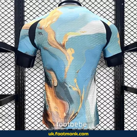 Japan 2024 Match Jersey Watercolor Painting Concept.