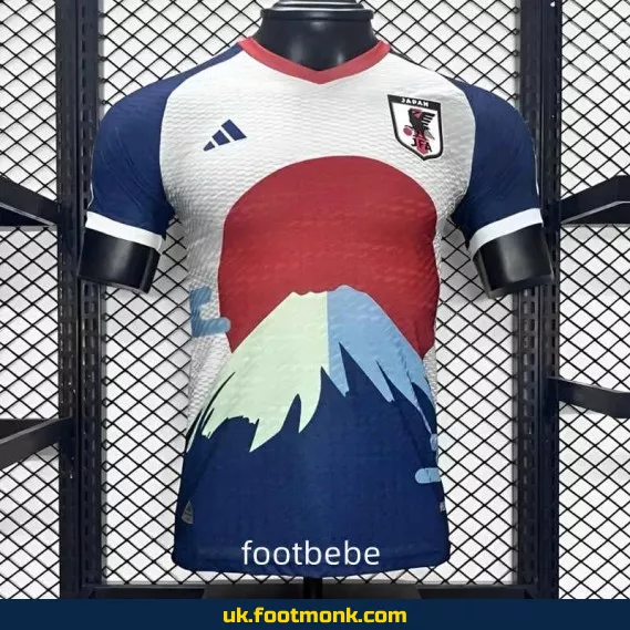 Match Jersey Japan 2024 Mount Fuji sunrise concept.