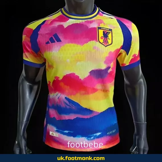 Japan 2024 Match Jersey special edition pink yellow blue.