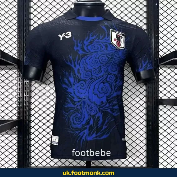 Match jersey Japan Y3 2024 special edition black blue.