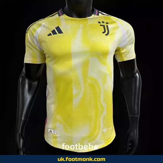 Away yellow Juventus 2024 2025 match jersey.