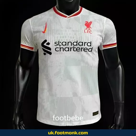 Liverpool 2024 2025 Third White Match Jersey.