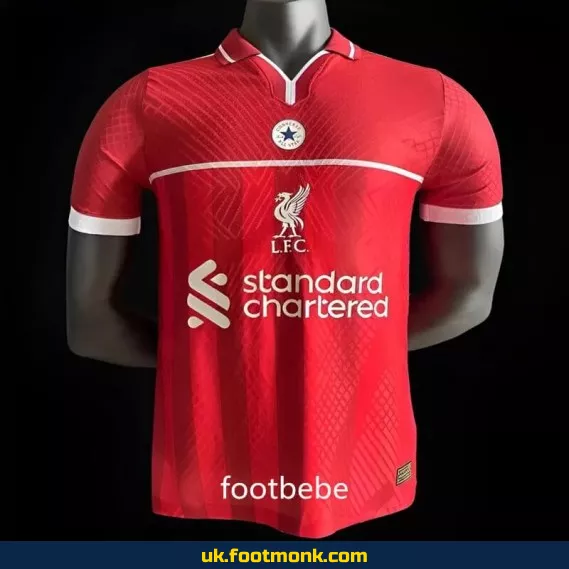 Liverpool vs Converse 2024-2025 red match jersey.