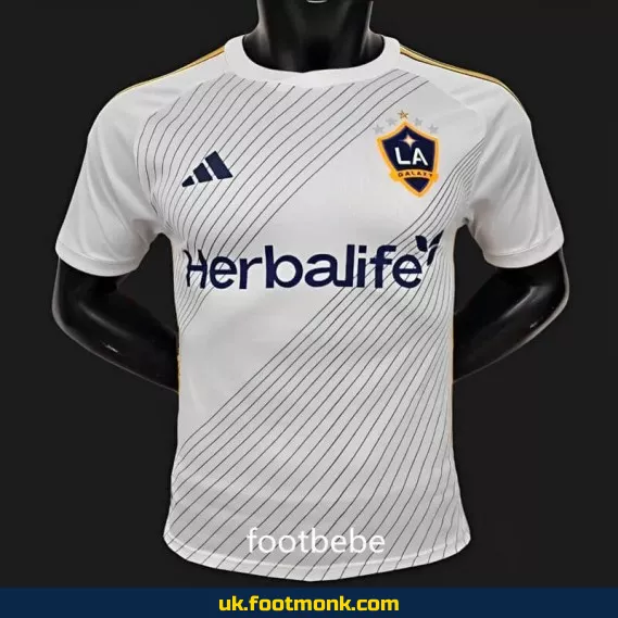 Home White Los Angeles Galaxy 2024 2025 Match Jersey.
