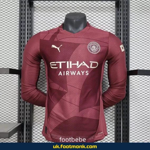 Match Jersey Manchester City 2024 2025 Third long sleeves.
