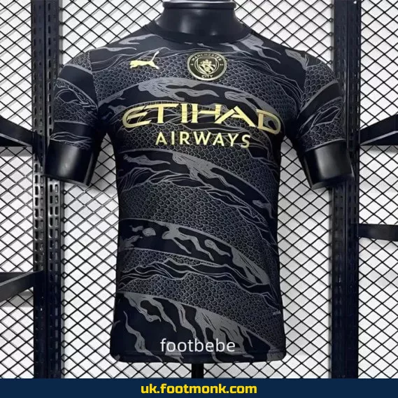 Match Jersey Manchester City 2024 2025 black dragon.