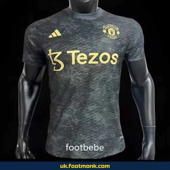 Manchester United 2024 2025 Match Jersey x Stone Roses black.