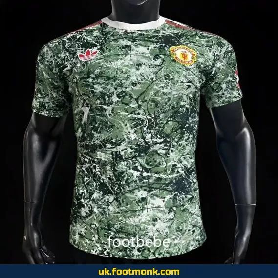 Manchester United 2024 2025 Match Jersey x Stone Roses.