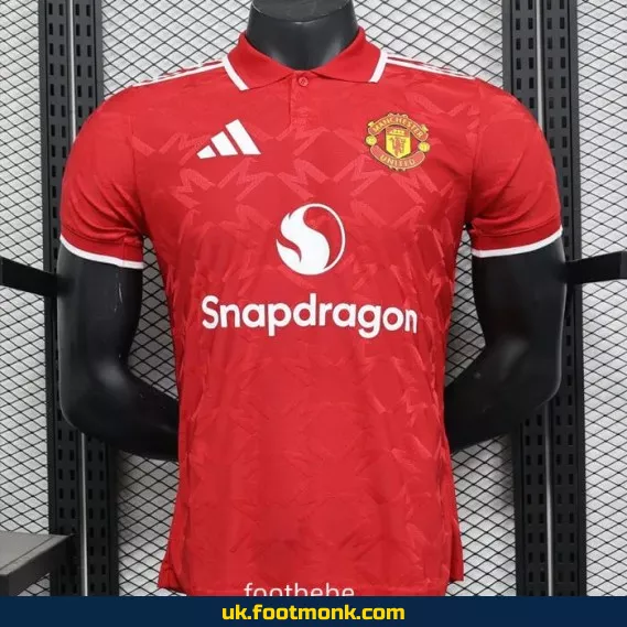 Manchester United 2025 2026 red match jersey Polo.