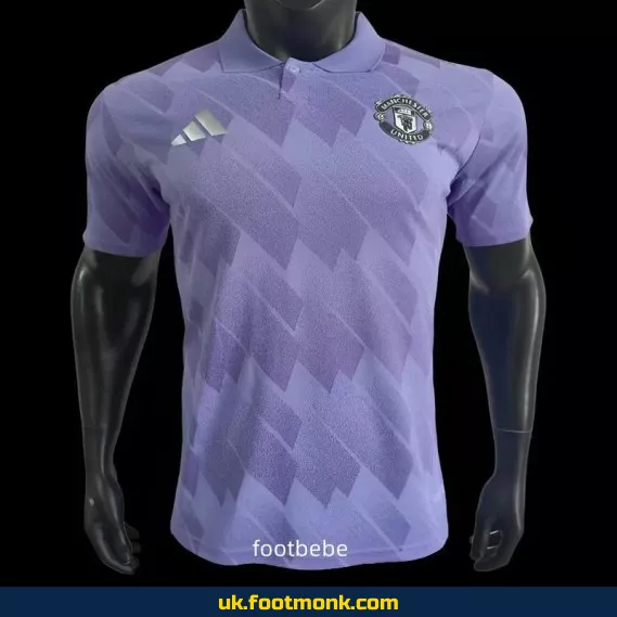 Manchester United 2025 Match Jersey Purple Polo.