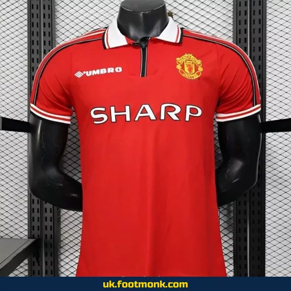 Match Jersey Manchester United Vintage 1998 1999 red.