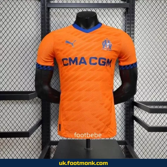 Marseille 2024-2025 third orange match jersey.