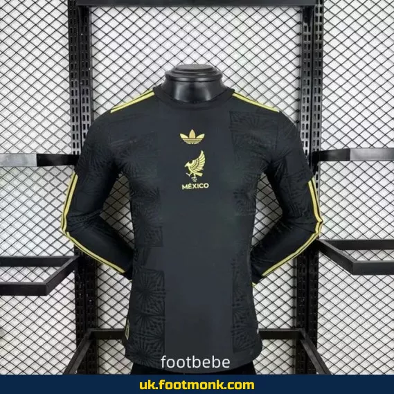 Match Jersey Mexico 2025 2026 black Long sleeves.