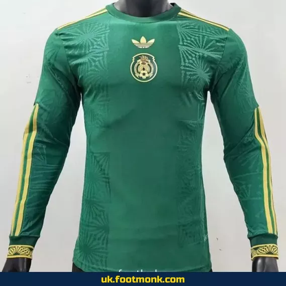 Match Jersey Mexico 2025 2026 green Long sleeves.