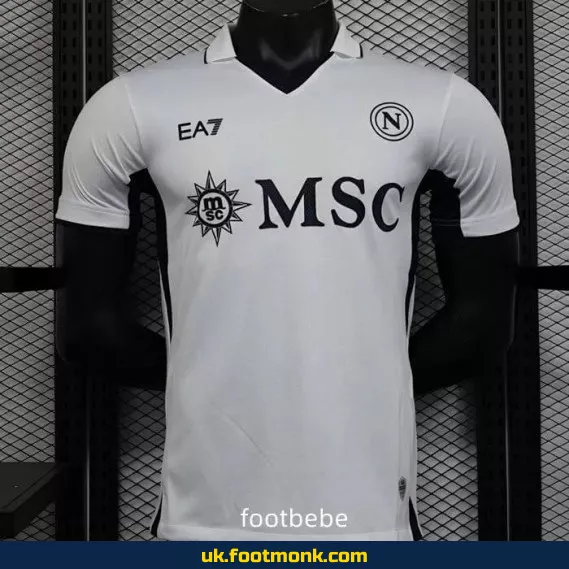 Away Match Jersey Naples 2024 2025 White.