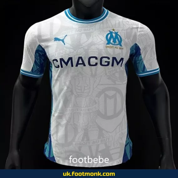 Home jersey Olympique Marseille 2024-2025 match.
