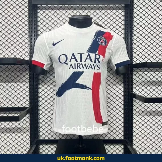 PSG 2024 2025 Home Jersey White.