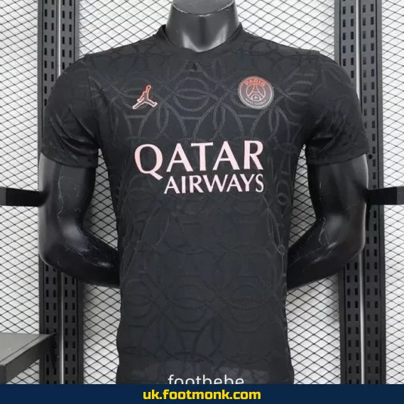 PSG Jordan 2024 2025 training jersey black.
