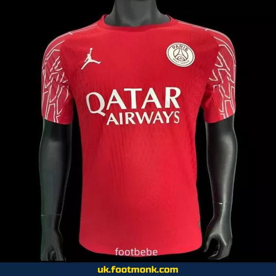 Paris Saint-Germain 2025 Jordan Match Jersey red.