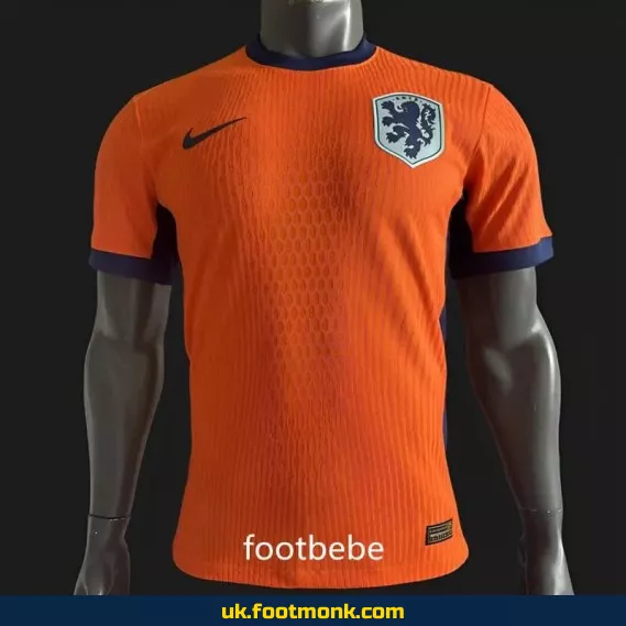 Home orange Netherlands 2024 match jersey.
