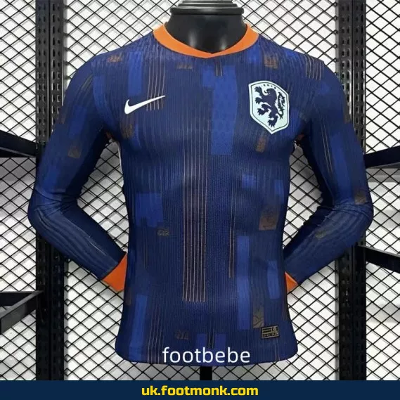 Netherlands 2024 away long-sleeved match jersey.