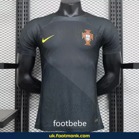 Portugal Match Jersey 2023 2024 black special edition.