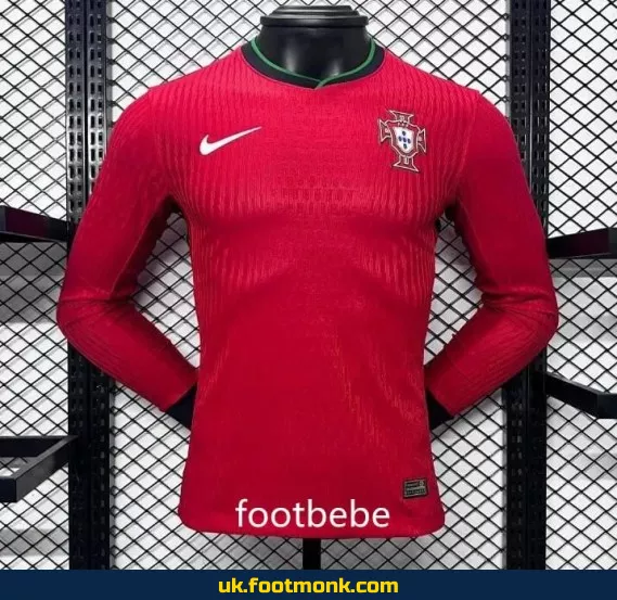 Portugal 2024 home long-sleeved match jersey.