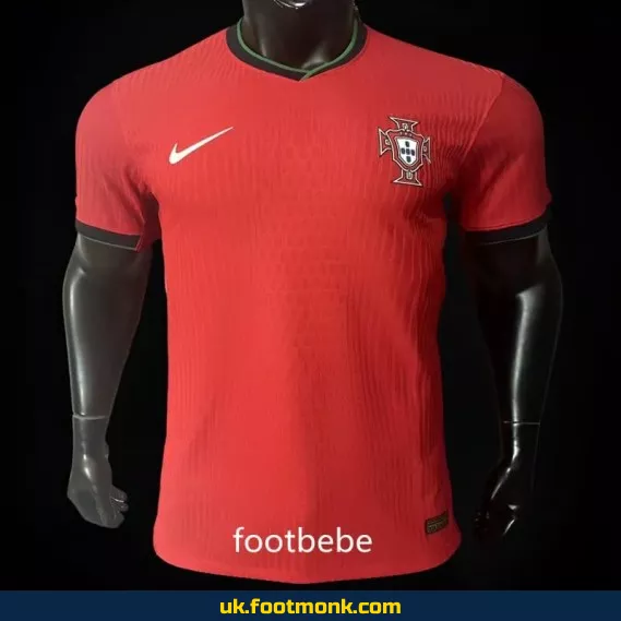 Portugal Euro 2024 home red match jersey.