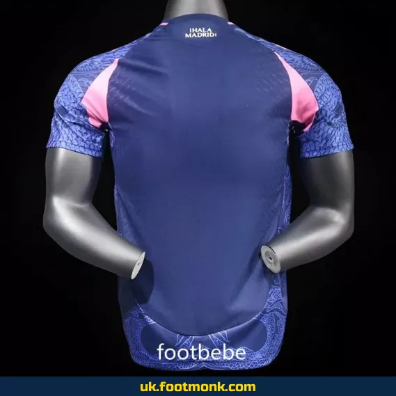 Real Madrid 2024 2025 dragon violet match jersey.
