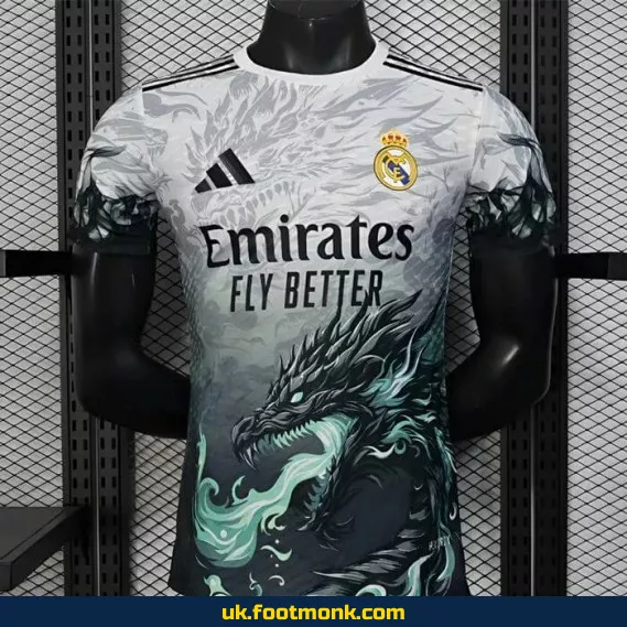 Real Madrid 2024 2025 evil dragon match jersey.