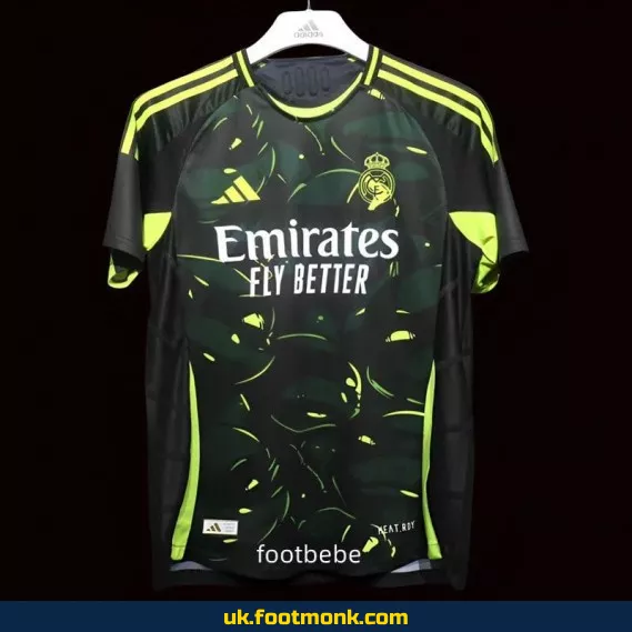 Match Jersey Real Madrid 2024 2025 black green.