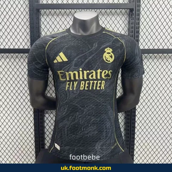 Match jersey Real Madrid 2025 2026 black concept M.