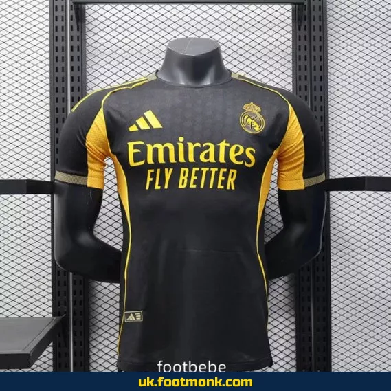 Real Madrid 2025 2026 match jersey black.