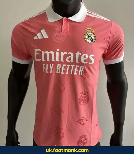 Real Madrid 2025 2026 pink match jersey.