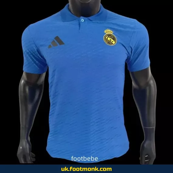 Real Madrid 2025 Match Jersey Blue Polo.