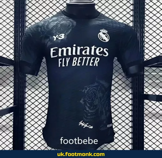 Match Jersey Real Madrid x Yamamoto 2024 2025 black.