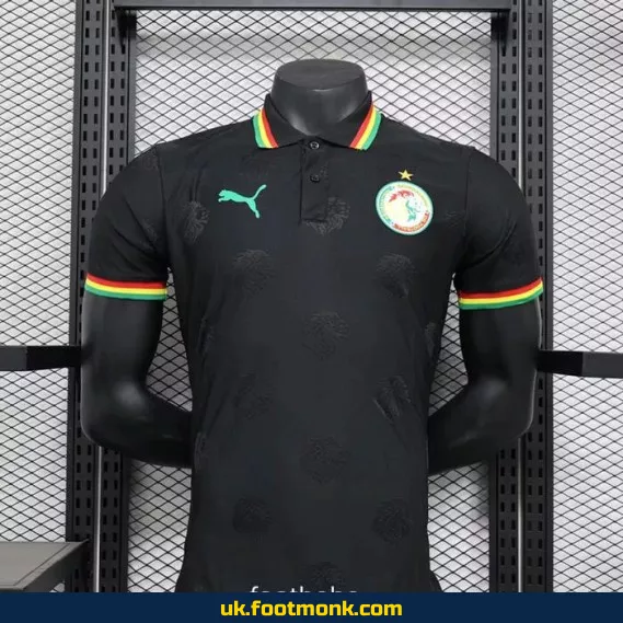 Senegal Match Jersey 2024 2025 special edition black.