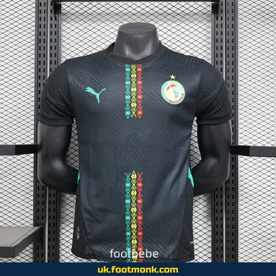Senegal Match Jersey 2024 2025 black.