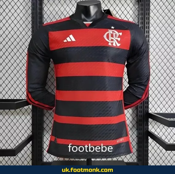 Flamengo 2024 2025 home long-sleeved match jersey.