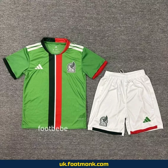 Mexico kids jersey 2025 2026 green.